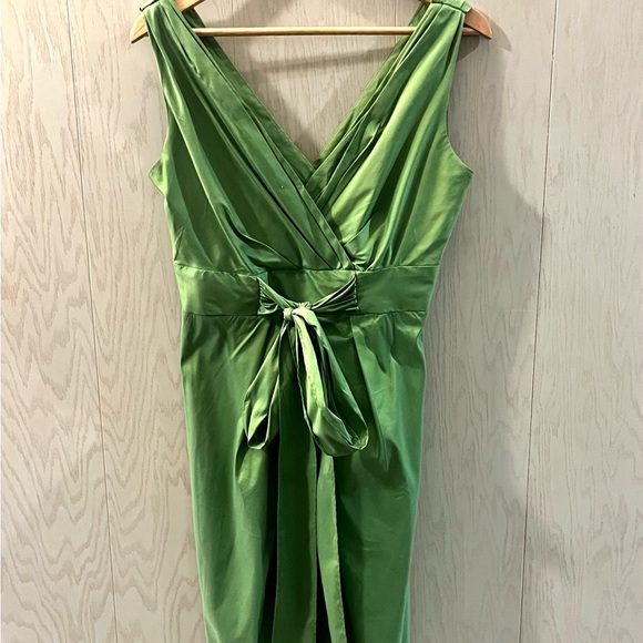 Suzi Chin For Maggy classic Elegant Boutique V-Neck Sleeveless Dress Size 8 - Picture 9 of 10